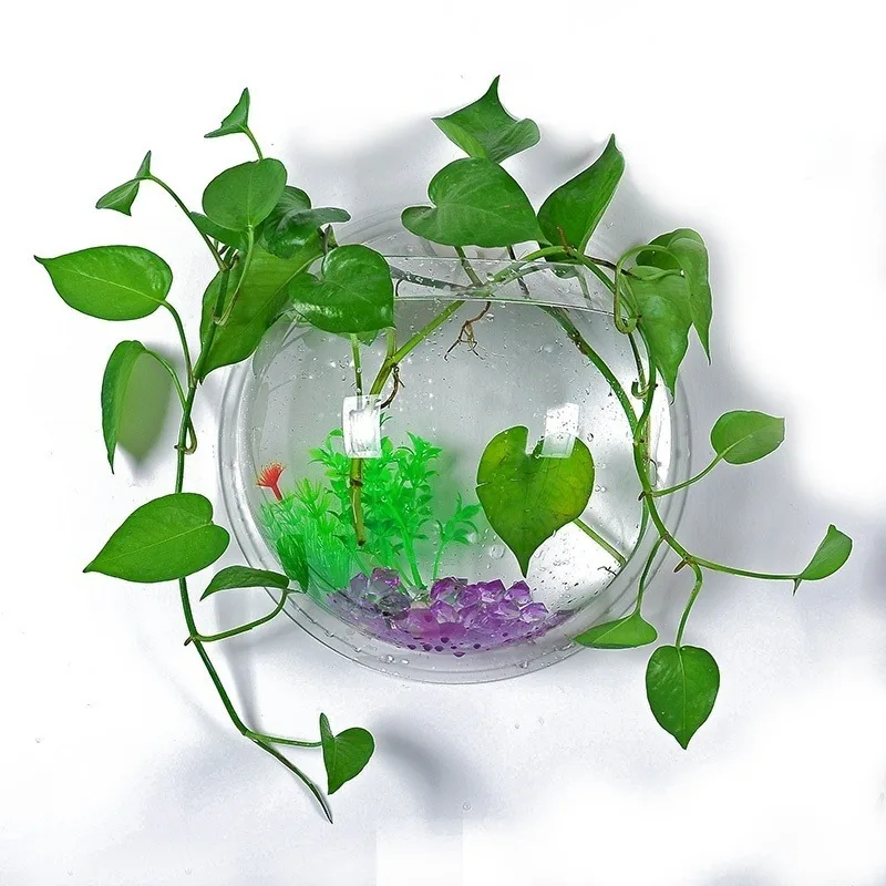 Настенное подвесное крепление Bubble Аквариум Украшение дома акриловый горшок