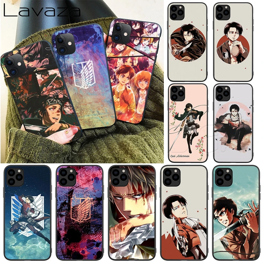 Мягкий силиконовый чехол Lavaza Anime Japanese attack on Titan для iPhone 12 Mini 11 Pro XS Max XR X 8 7 6 6S Plus 5 5S SE |