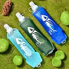 Мягкая складная фляга, складная силиконовая бутылка для воды, без бисфенола А, Спортивная фляга для велоспорта, бега, путешествий, сумка для воды