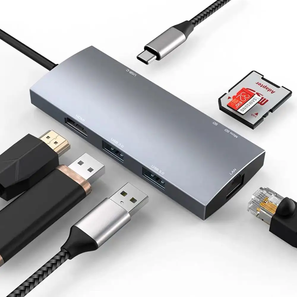 USB C многопортовый адаптер Hub для Apple MacBook Pro 2018/2017 Type до 4K HDMI 3 0 Gigabit Ethernet Samsung Dex