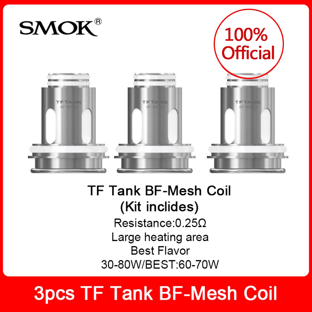 

Original SMOK TF Tank BF-Mesh/Stick Mesh Coil for Morph 219 Vape Kit/smok stick 80w kit TF Tank vs stick prince species kit
