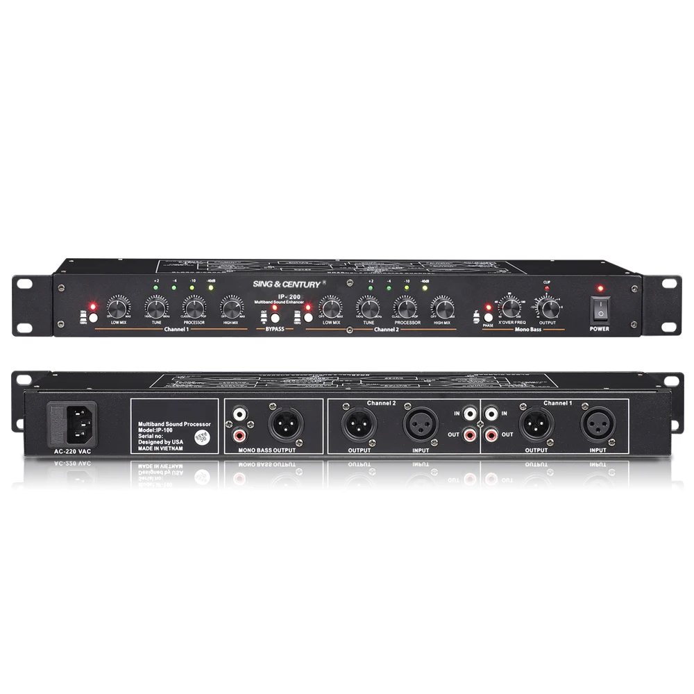 SC-IP200 DSP Professional Analog Exciter Processor Dj Equipment Pro Sound Equipment Audio Equalizer