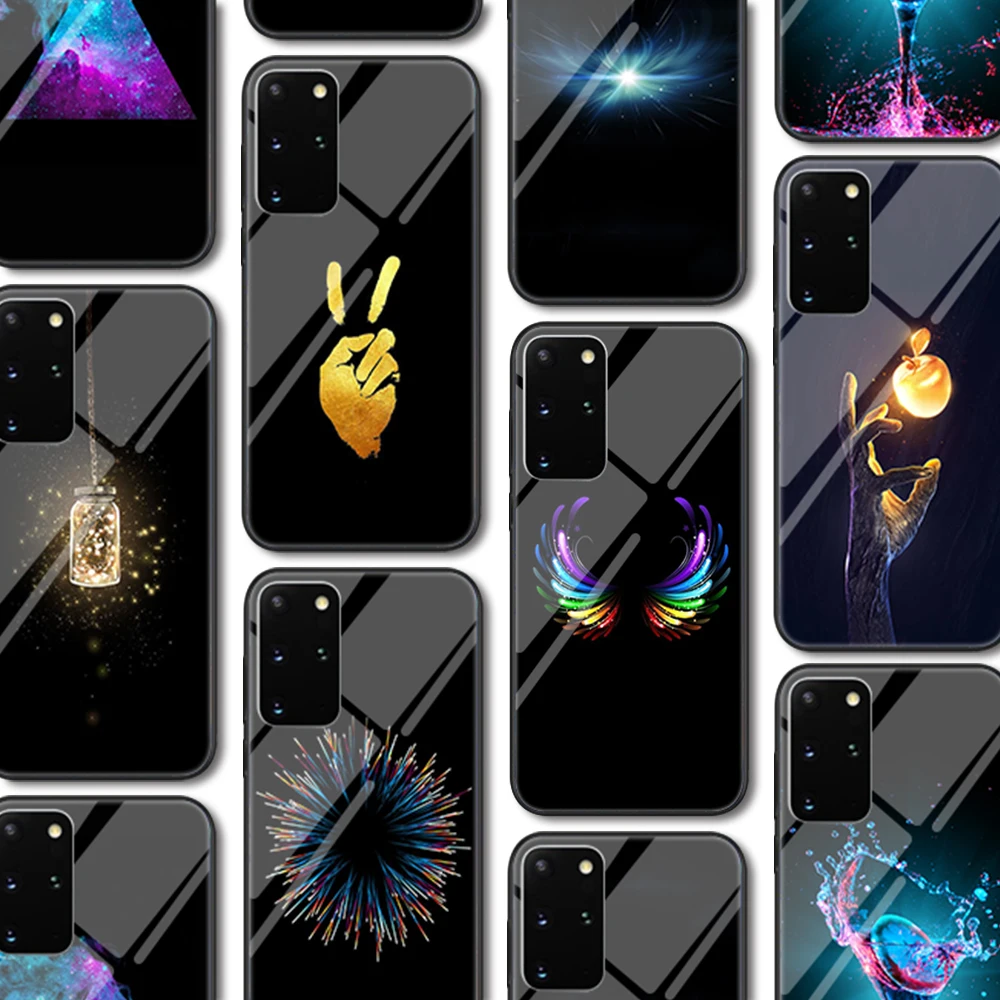 

Cute Glass Case for Samsung Galaxy A51 S20 A50 A71 A70 S10 S9 S8 A31 A21 A11 M31 S10e A30 A20 Note 20 10 9 Lite Plus Ultra