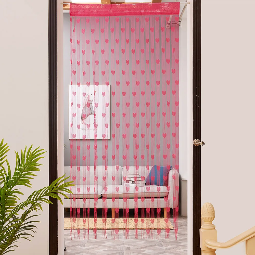 25 # романтичная веревка в форме сердца разделитель прозрачная занавеска