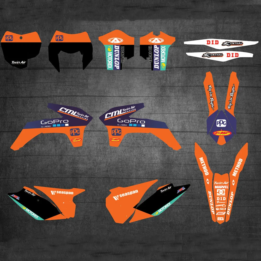 Для KTM SX SXF 2013 2014 2015 СТИКЕРЫ Графика комплекты наклеек для EXC EXCF XCW 2016 125-200 250 300 350 400 450