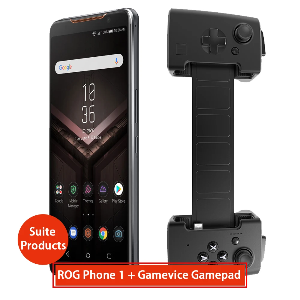 Asus ROG Phone ZS600KL + gamevice gamepad Suit Products 8 ГБ ОЗУ 128 ПЗУ NFC OTA Update Gaming CN version|Смартфоны| |