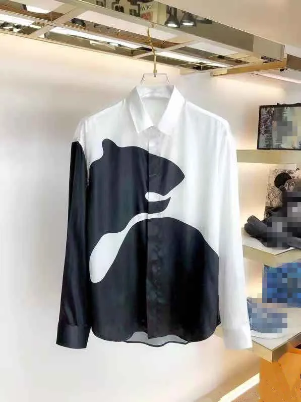 

Men's WZ12537 Shirts Fashion 2021 Runway Luxury famous Brand European Design party style Men's Clothing