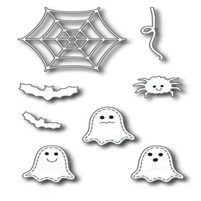 

Spider Metal Cutting Dies Mold Card Scrapbook Paper Craft Knife Mould Blade Punch Stencils 2021 New Dies Cut No Stamps