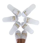 2 шт.пара свадебный душ девичник спа Мягкие Шлепанцы для девичников, принадлежности для вечеринки-девичника Свадебные украшения подарок подружки невесты-S