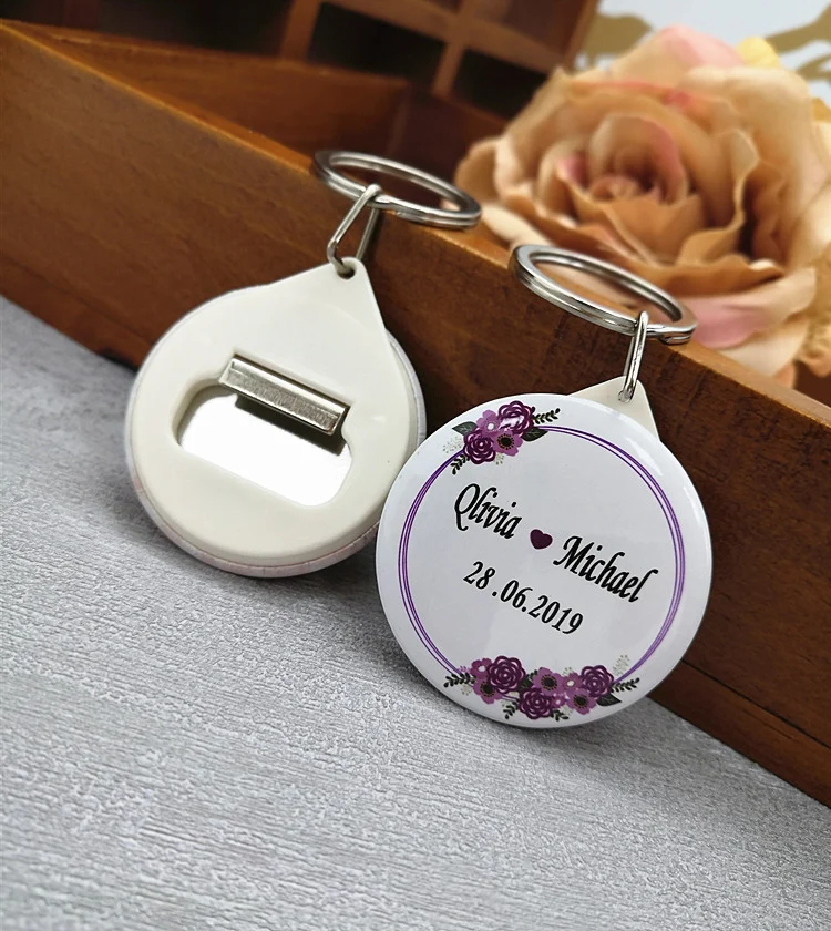 Бесплатная доставка 50 шт. брелок свадебные подарки и Персонализированные