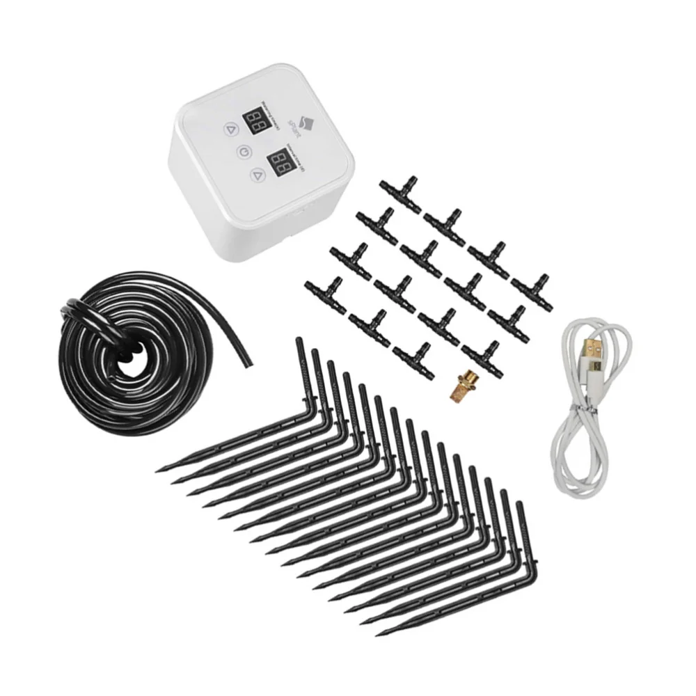 

DIY Automatic Drip Irrigation Kit Houseplants Self Watering System Water Timer