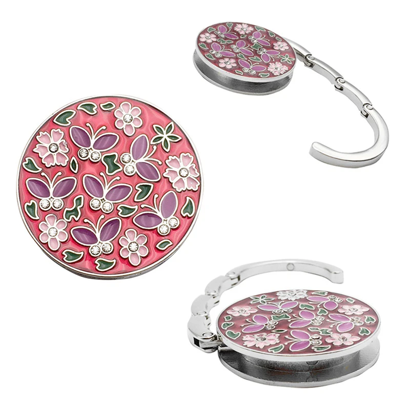 Складной мини-стол сумка крючок портативная модная металлическая в форме цветка