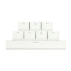 8 клавиш PBT Keycap OEM 6.25U клавиатура клавиатуры Alt Fn Экран полупрозрачные двухцветные клавиши для механической клавиатуры cherry MX