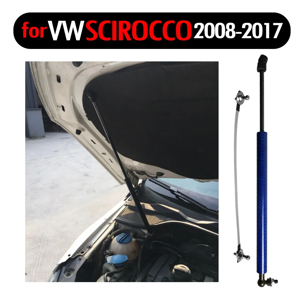 Передняя капот газовые стойки Лифт поддержка для Volkswagen Scirocco 2008 2017 автомобильные