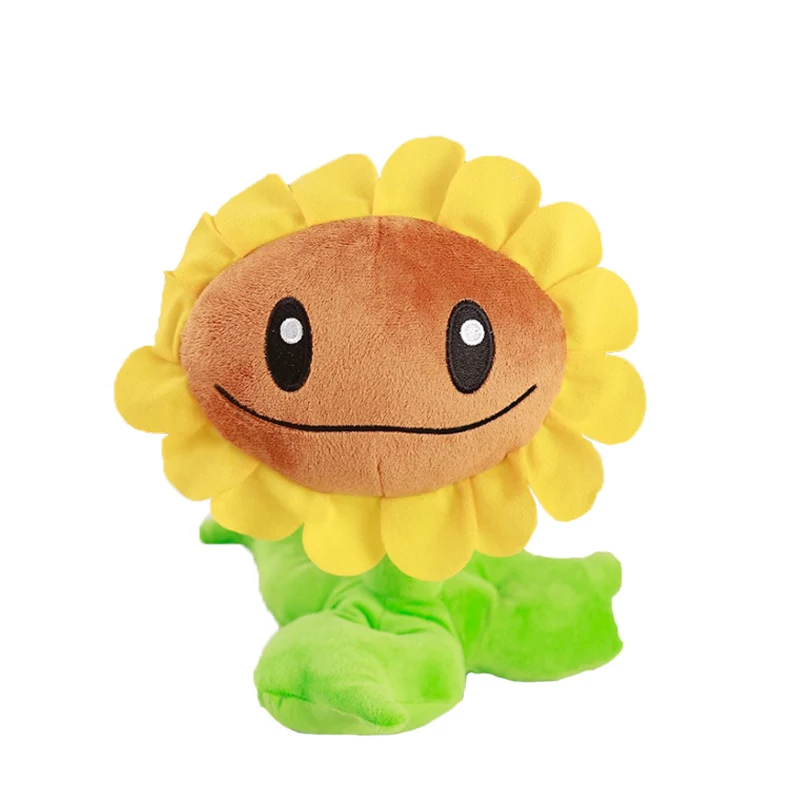 30cm Sun-flower 10-30 см Растения против Зомби куклы Растения плюшевые игрушки ПВЗ мягкие набивные забавные плюшевые игрушки игры и кино куклы детские игрушки для детей Подарки - Цвет: 30cm Sun-flower