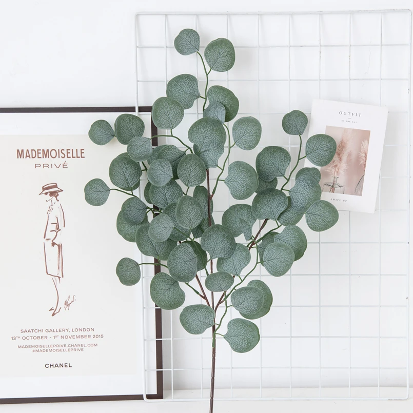 Искусственные растения эвкалипт листья лоза Рождественское украшение ваза для