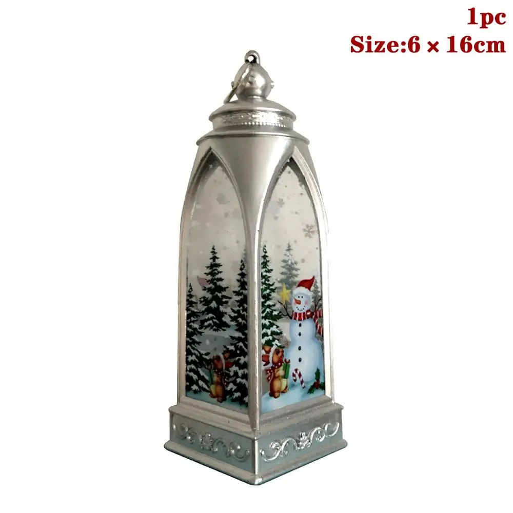Xmas Light 18 Taoup Счастливого Рождества светодиодный свет Подвески Висячие украшения Рождественская Украшение стола для дома Рождественские Санта Клаус огни снеговик - Цвет: Xmas Light 18