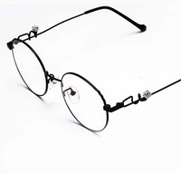 women fashion elegant ultralight stainless steel round frame custom made myopia glasses 1 to 6 and reading glasses 1 to 4