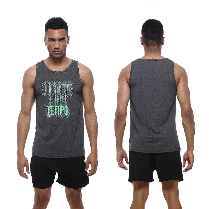 Баскетбольный мужской жилет без рукавов для бега повседневный спортивный