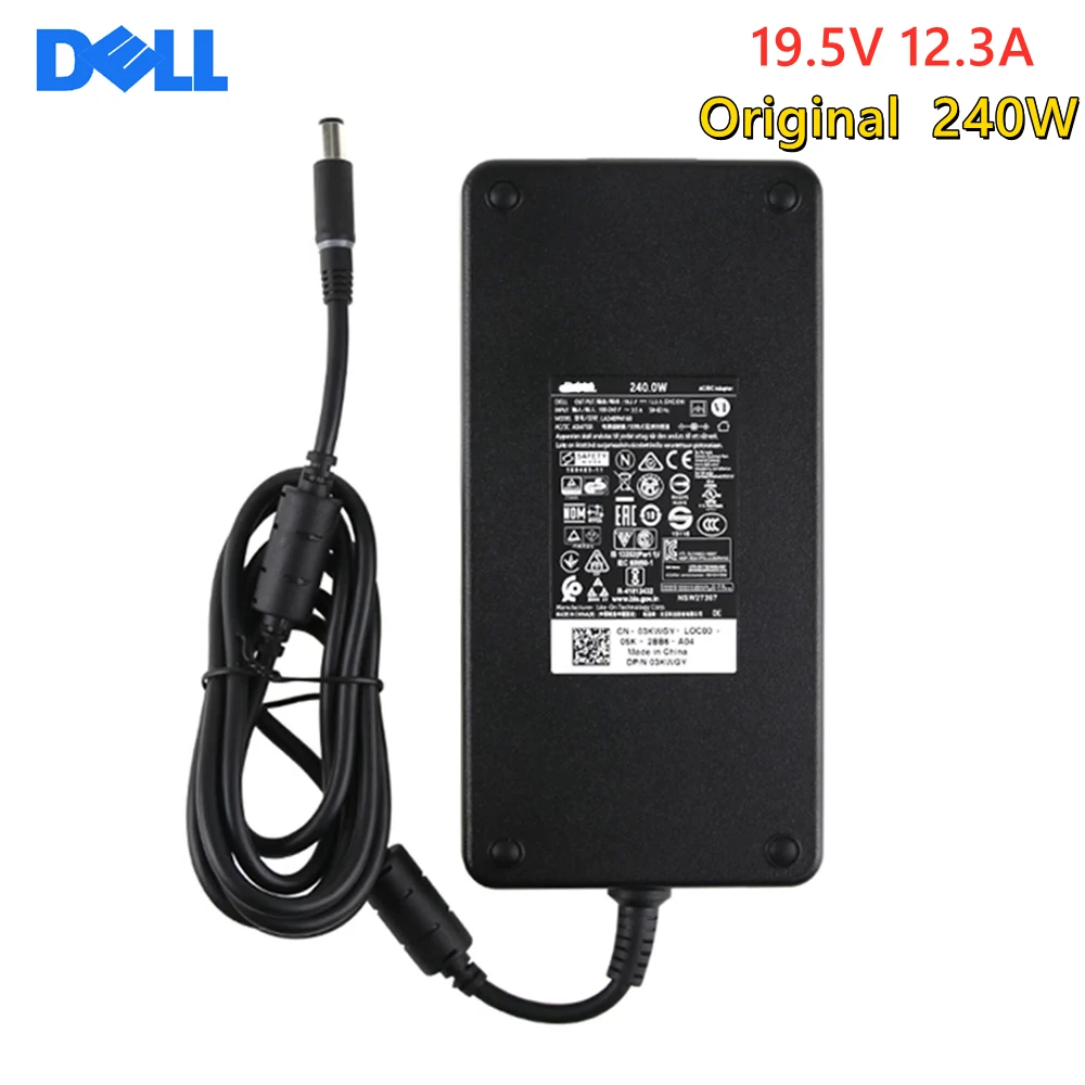 

Original 240W 19.5V 12.3A PA-9E Laptop ac Power Adapter Charger For Dell Alienware M17X R2 R3 R4 R5 17D-1848 R3 GA240PE1-00