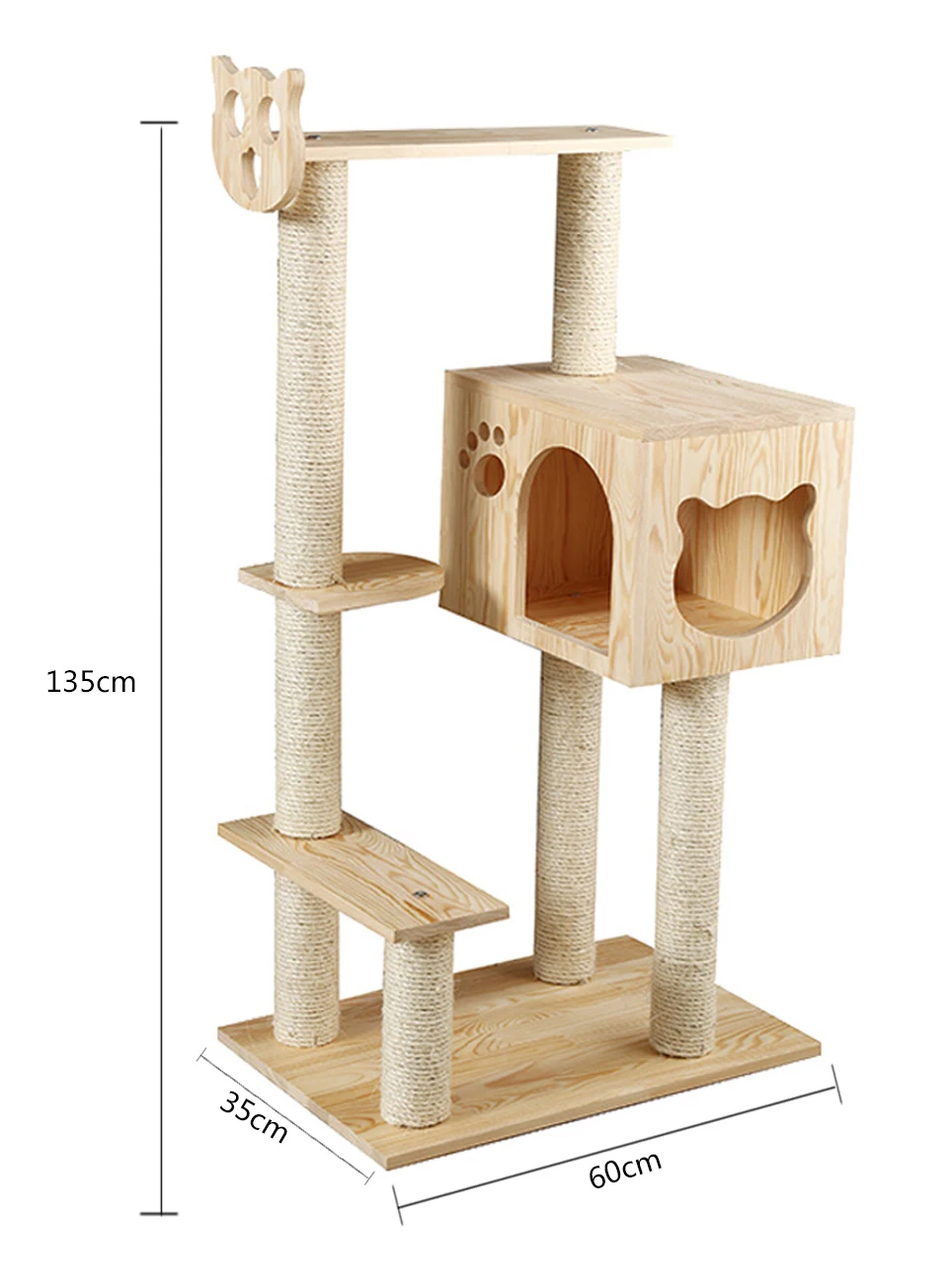 HEYPET кошка дерево башня мебель котенок игровой домик perches платформы лестницы кошачье дерево сизаль Когтеточка скалолазание рамка ПЭТ