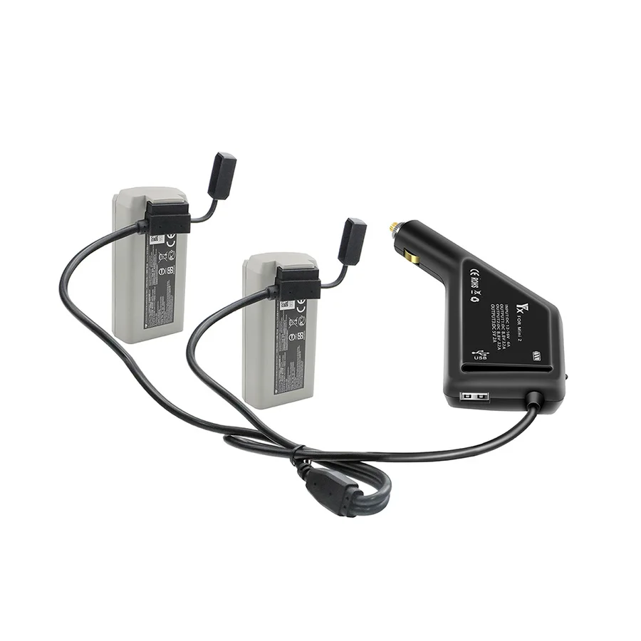 

Автомобильное зарядное устройство Mini se с двумя аккумуляторами и пультом дистанционного управления, USB-концентратор для зарядки, уличное ав...