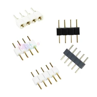 1000pcspack needle malefemale 4 pin rgb 5pin rgbw connector for rgb rgbw 5050 3528 led strip light led accessories