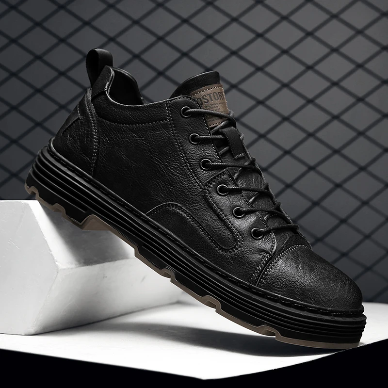

Men's Maitin Shoes Fashion British Trend Tooling Shoes Breathable All-Top Casual Mid-Top Shoes Boutique Men Oxford Shoes