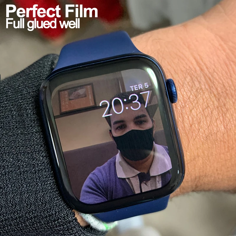 

Waterproof Screen Protector Not Tempered Glass for Apple Watch 3 2 38MM 42MM Full Soft Film for iWatch 4 5 6 SE 40MM 44MM cover