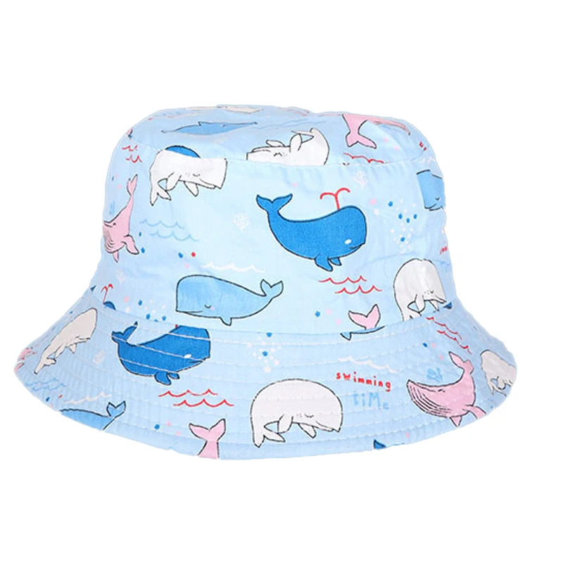 Панама детская с мультяшным рисунком милая шляпа в Корейском стиле рыбака