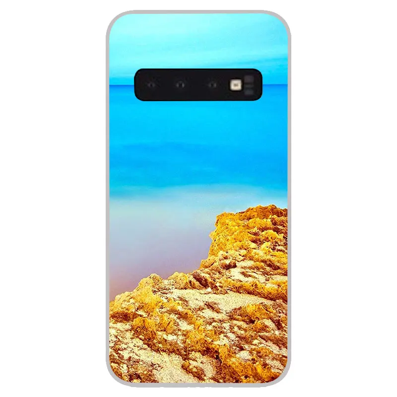 Синие матовые силиконовые чехлы для Samsung Galaxy S8 S9 S10 Plus S10e S6 S7 Edge lite мягкая задняя