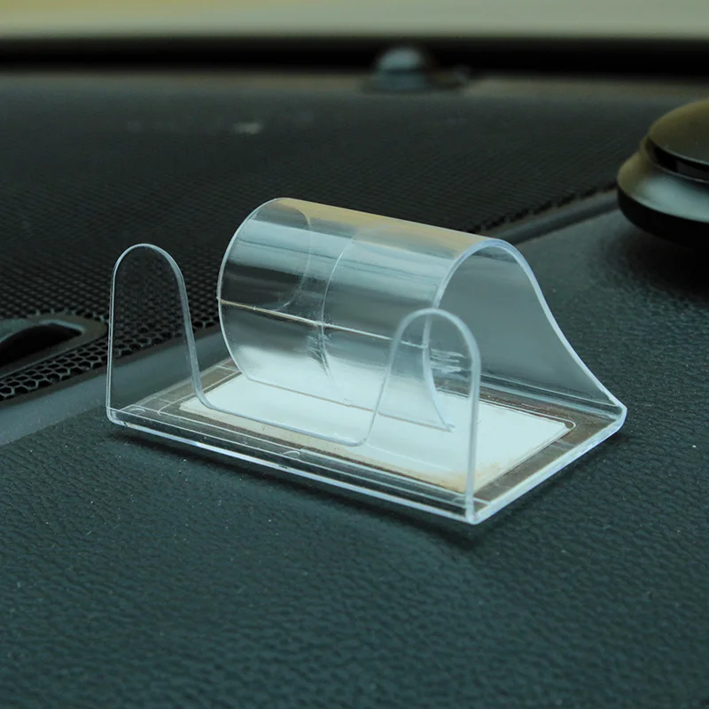 Прозрачный автомобильный мини держатель для телефона Xiaomi подставка невидимый