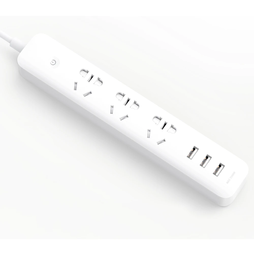 Xiaomi aigo Smart Power Strip extension cord with 3 USB ports wifi connect Mijia APP AU EU UK US power adapter smart home | Электроника