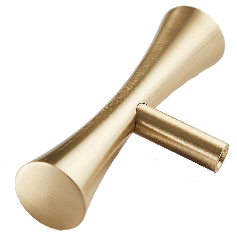

Pure copper furniture clothing cabinet drawer handle northern European and American light luxury modern simple brass gold cabine