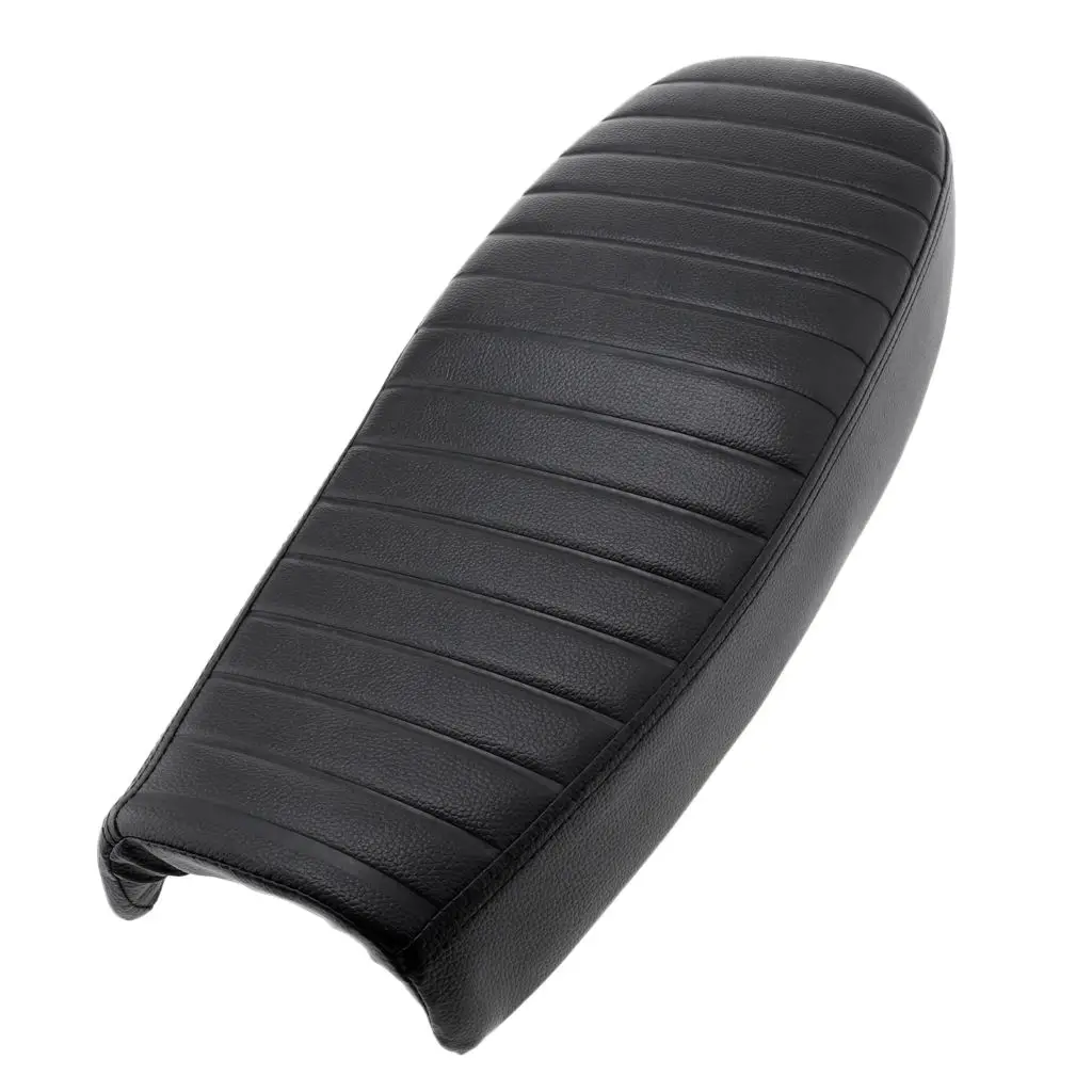 Мотоциклетное сиденье для Кафе Racer из ПУ кожи черное водонепроницаемое