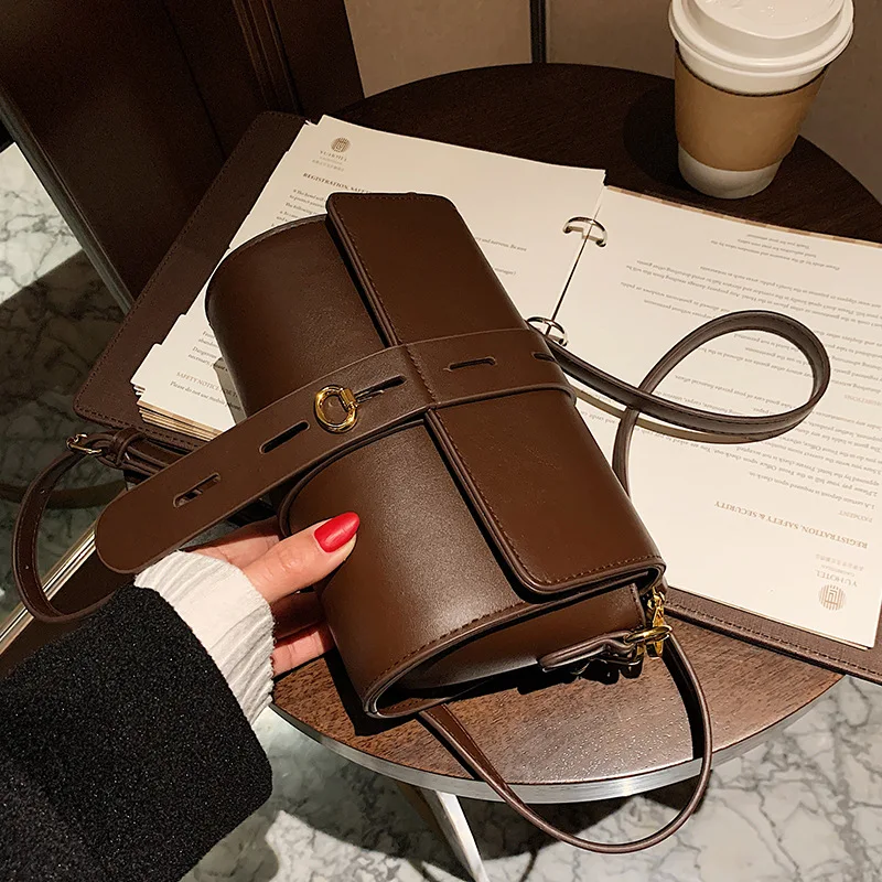 

Retro Small Bag Female 2020autumn and Winter New Trendy Fashion Texture Messenger All-match One-shoulder Armpit Small Square Bag