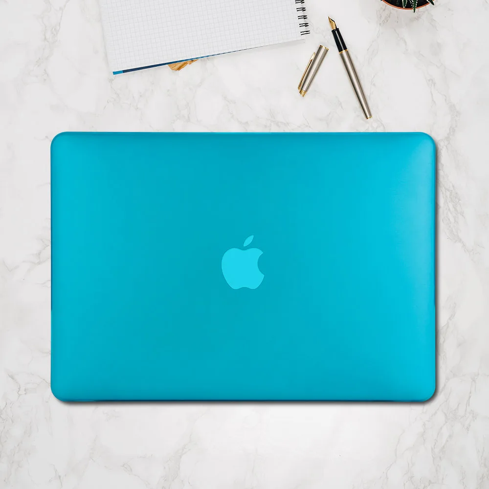 Для Macbook air pro retina 11 12 13 15 чехол Aiyopeen Прозрачный матовый Жесткий Чехол для ноутбука для macbook 15,4 13,3 дюймов A1466 - Цвет: Blue