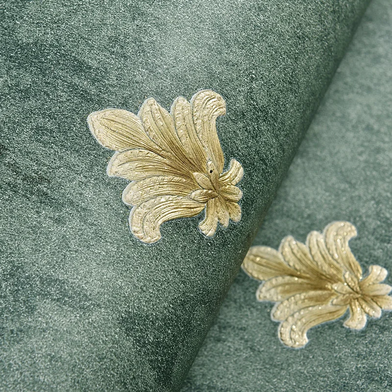 Обои в американском сельском стиле темно-зеленые обои европейские цветы