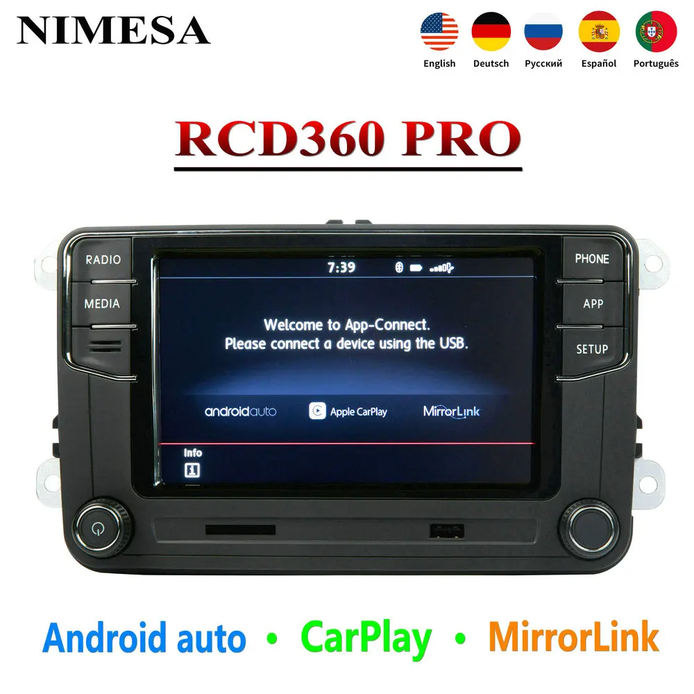NONAME RCD360 PRO Android Auto Carplay Новый RCD330 автомобиль MIB радио 6RD 035 187B для VW Tiguan Golf 5 6 CC Jetta MK5 MK6