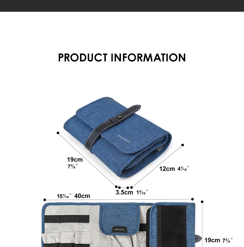 BAGSMART Лидер продаж USB кабель зарядное устройство Tote чехол сумка для хранения Портативный цифровой Аксессуары Гаджеты устройства путешествия Органайзер сумки