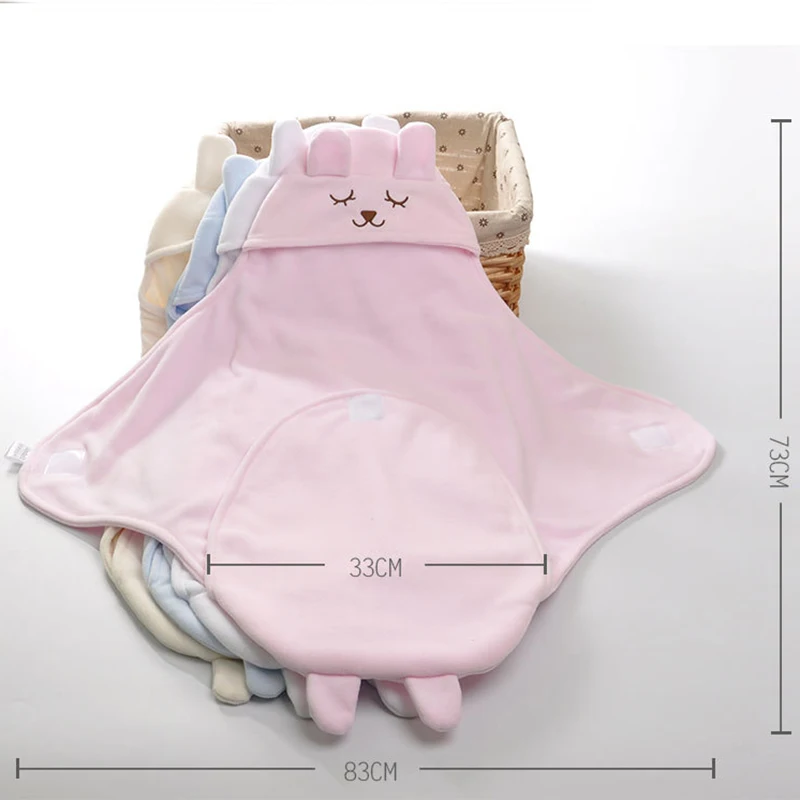 Зимнее теплое Пеленальное Одеяло для новорожденных детский спальный мешок