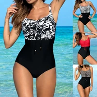 seashy women plus size one piece floral swimsuit women classic swimwear vintage push up sexy summer beach bathing suit m2xl