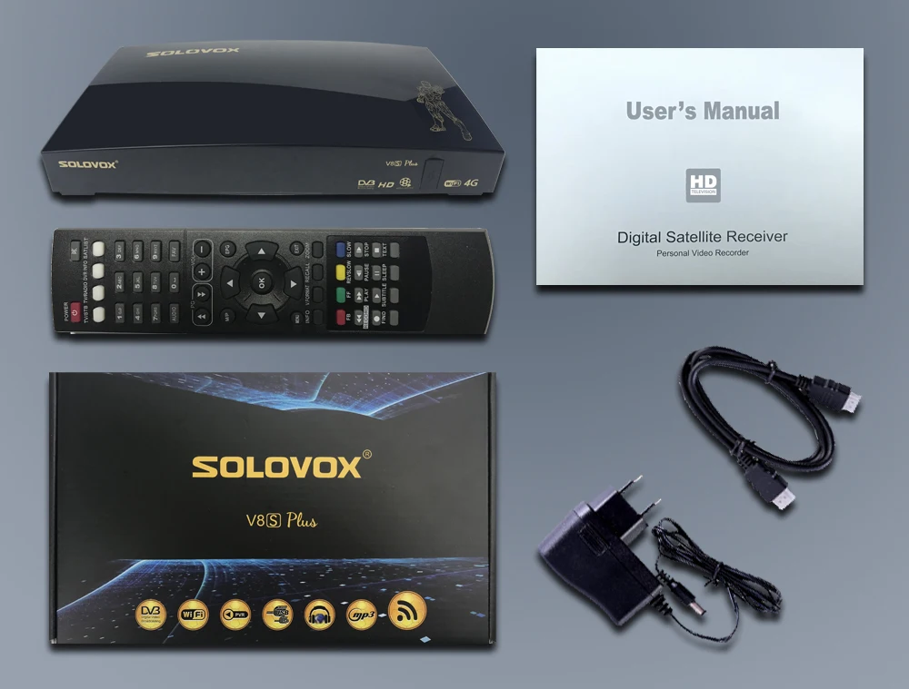 SOLOVOX 5 шт. V8S плюс-цифра спутниковый телевизионный ресивер 2xusb Поддержка Biss Key веб-ТВ дома Театр Поддержка CCCAM MARS ТВ YOUTUBE, YOUPORN DLAN