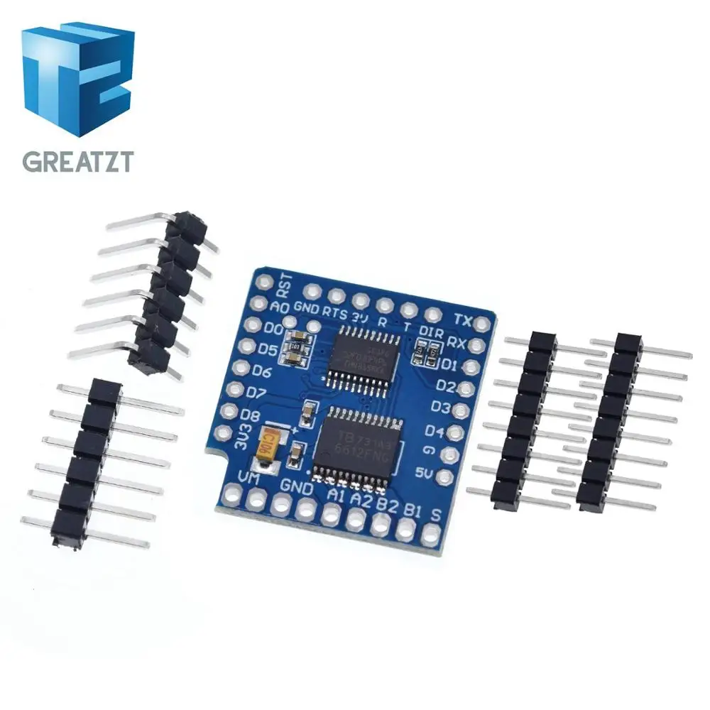 TZT Щит двигателя для WeMos D1 mini I2C двойной драйвер TB6612FNG (1A) V1.0.0|Интегральные схемы| |
