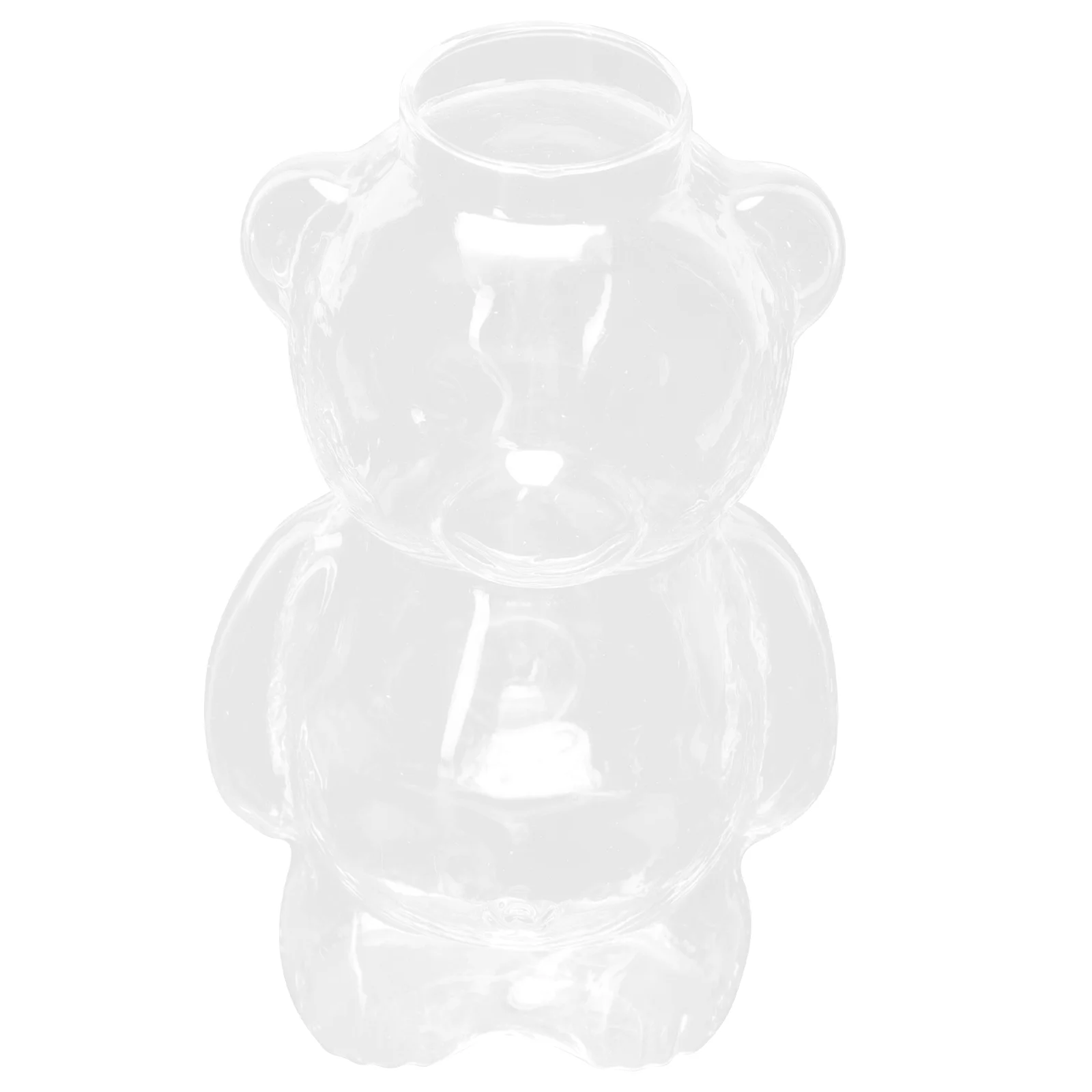 

1Pc Adorable Small Bear Design Cocktail Cup Transparent Cup