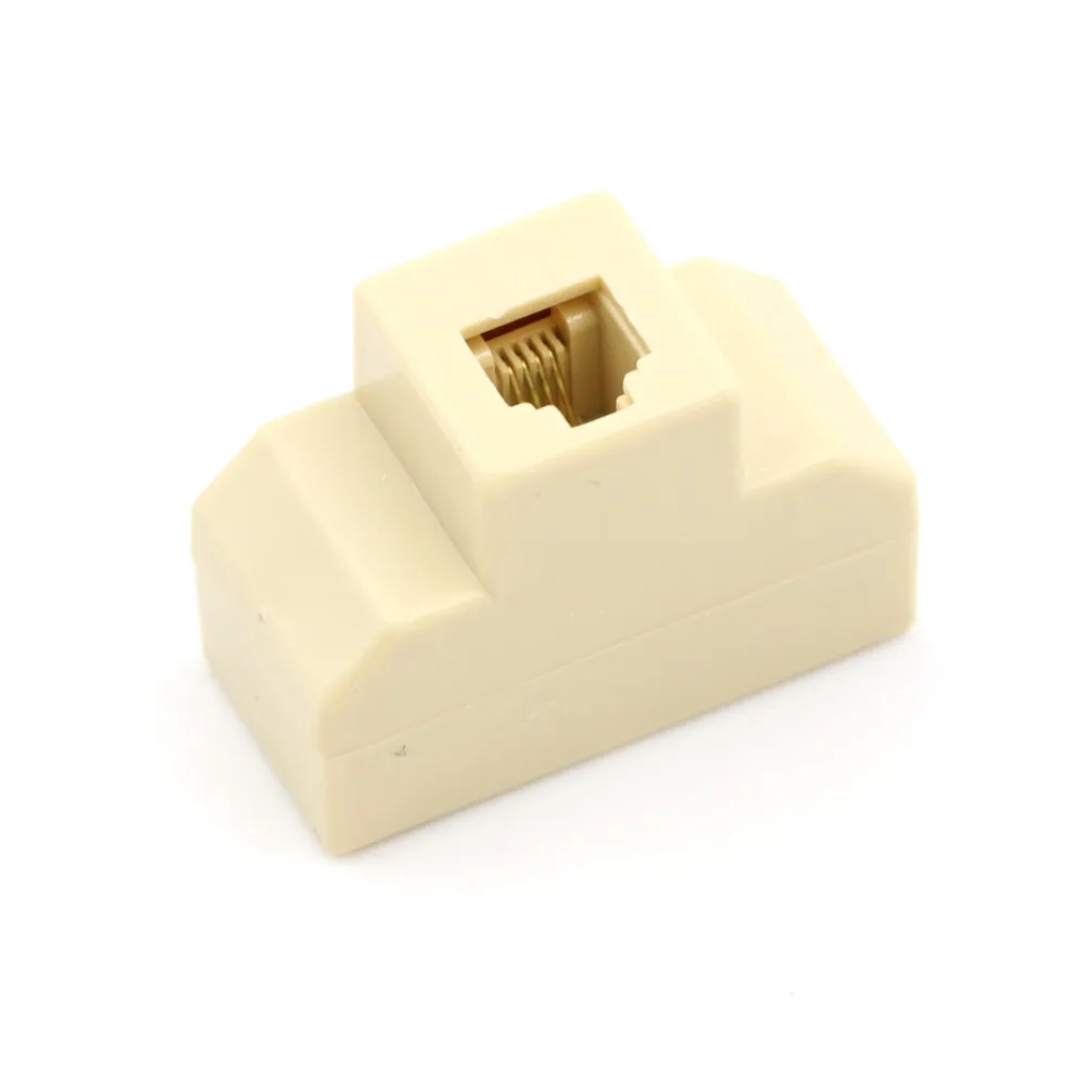 

1PCS 6P4C RJ11 Telephone Splitter 3 Way Adapter 1 M To 3 F RJ-11 6P4C Phone Jack Splitter Wholesale