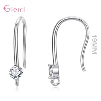925 sterling silver crystal diy earring hooks jewelry making supplies jewelry accessories wholesale