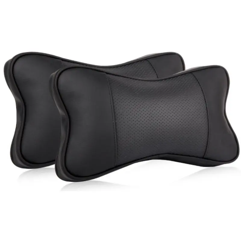 

Hot Selling For Buick For Opel / 2pcs/set Car Leather Neck Pillow / Auto Seat Cover Head Neck Rest Cushion Headrest Pillow