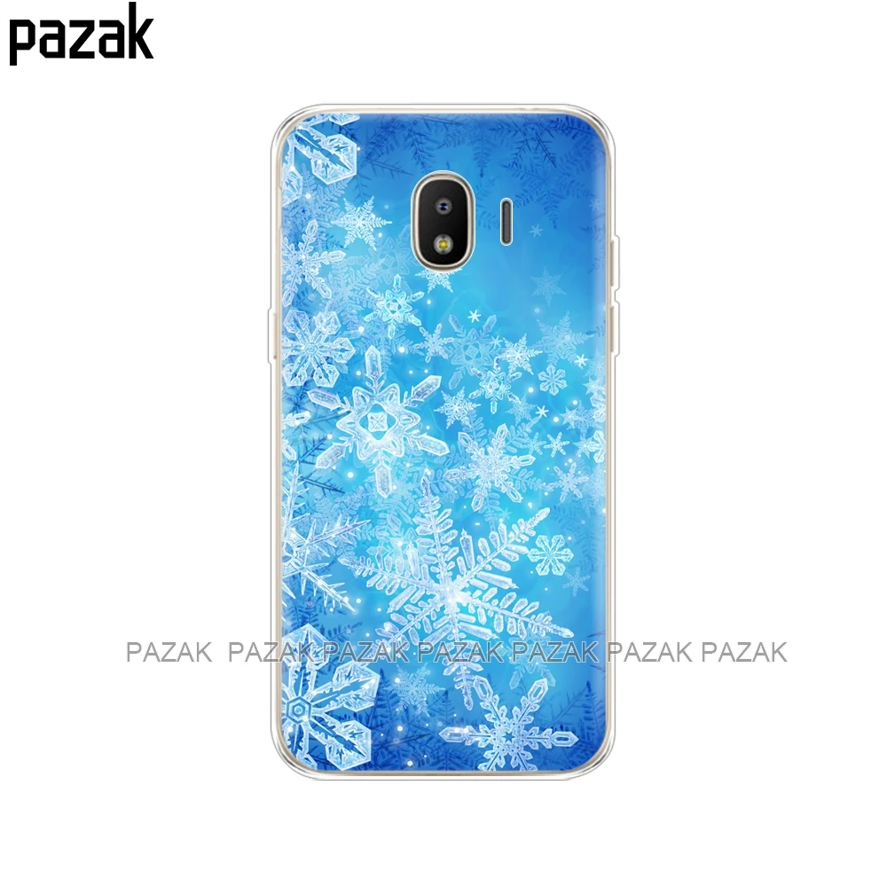 Силиконовый чехол для Samsung Galaxy J4 2018 мягкий из ТПУ задняя крышка EU J400F J400 телефона с