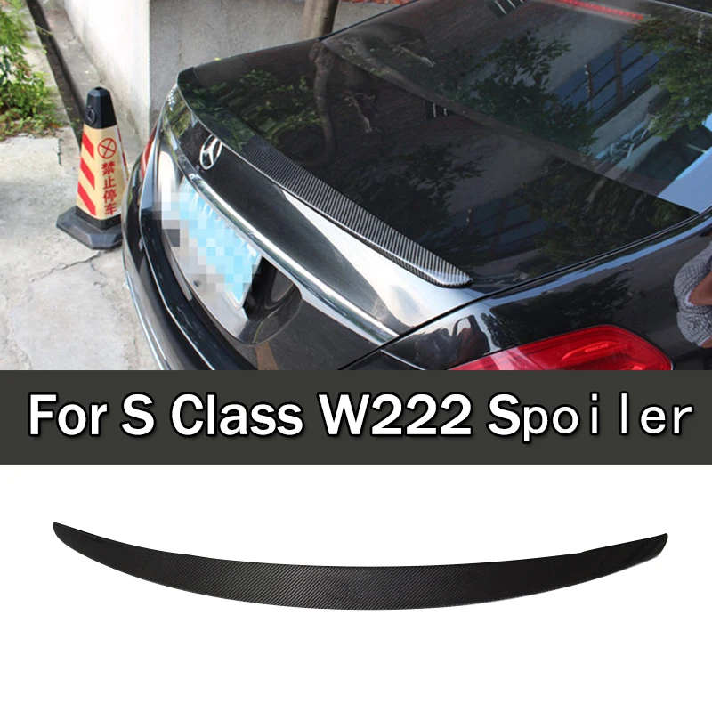 Задний спойлер для W222 Mercedes Benz S Class 4 двери S400 S500 S600 S63 S65 AMG 2014-2017 наклейка на крышку